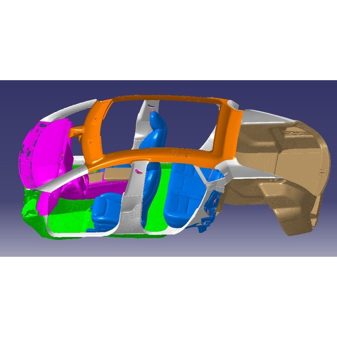 Tesla Model S Plaid 2021 3D Model – High Detail Scanned Vehicle, STL - View 16