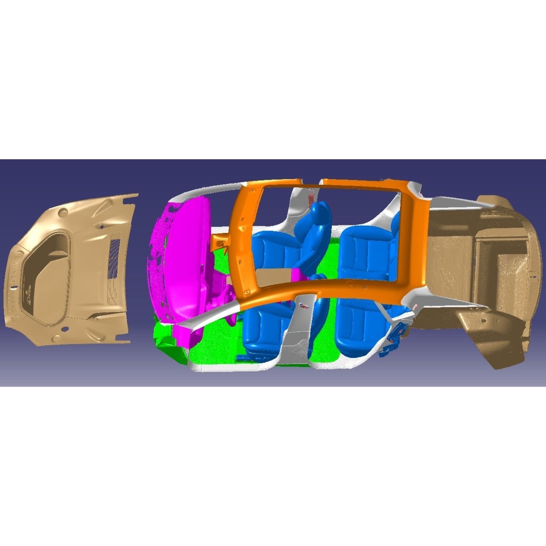 Tesla Model S Plaid 2021 3D Model – High Detail Scanned Vehicle, STL - View 17
