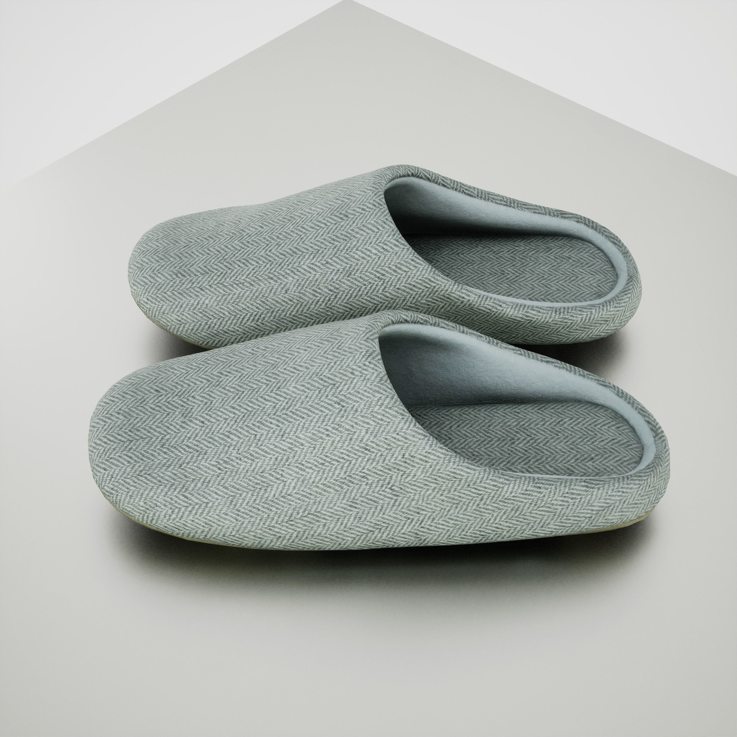 House Shoes - Low-Poly Game-Ready 3D Model - View 3