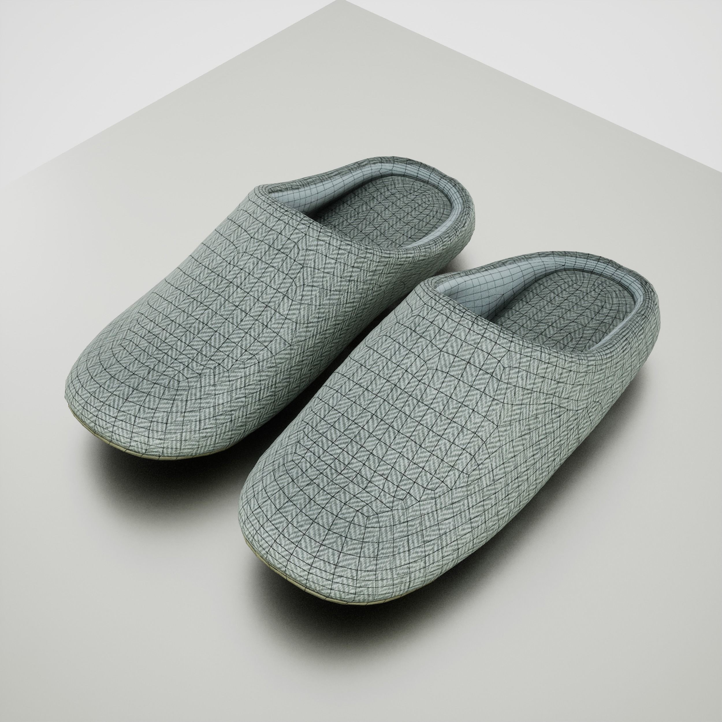 House Shoes - Low-Poly Game-Ready 3D Model - View 7