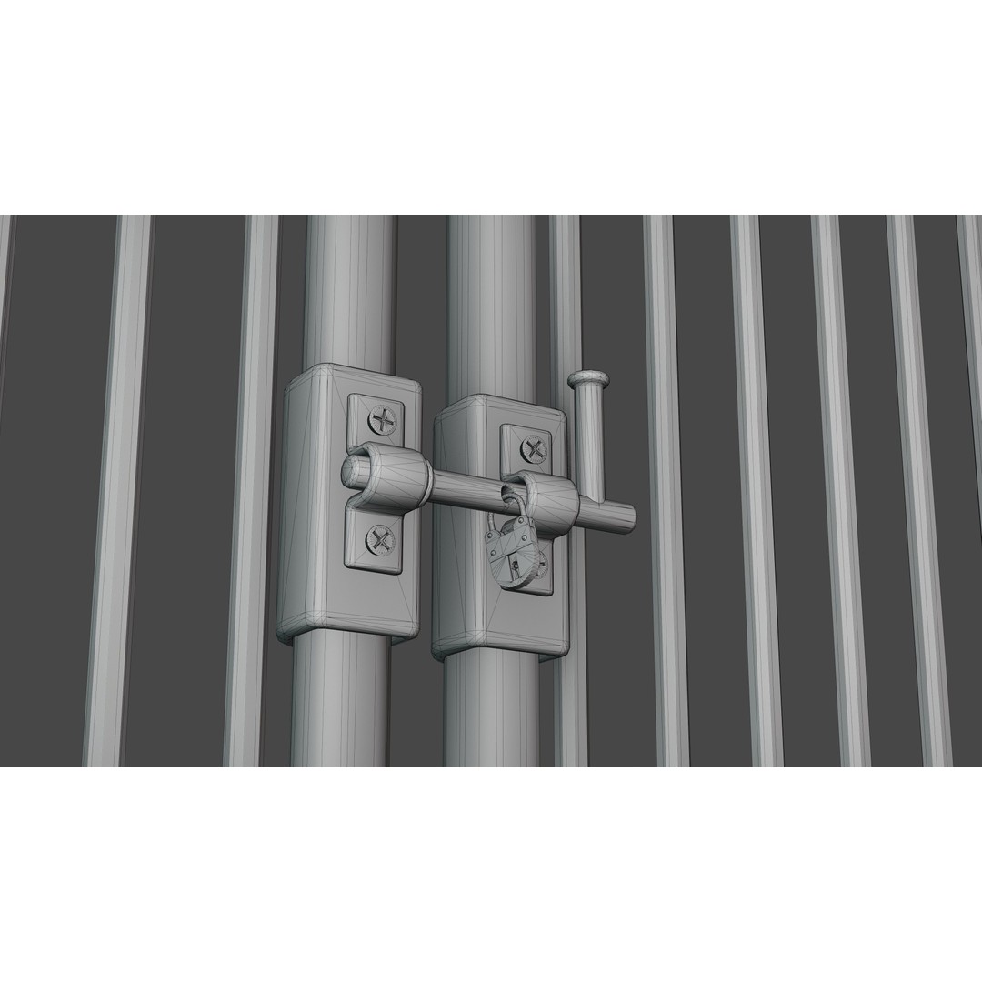 Gate and Portal 3D Model – Low Poly Game Asset, PBR Textures - View 18