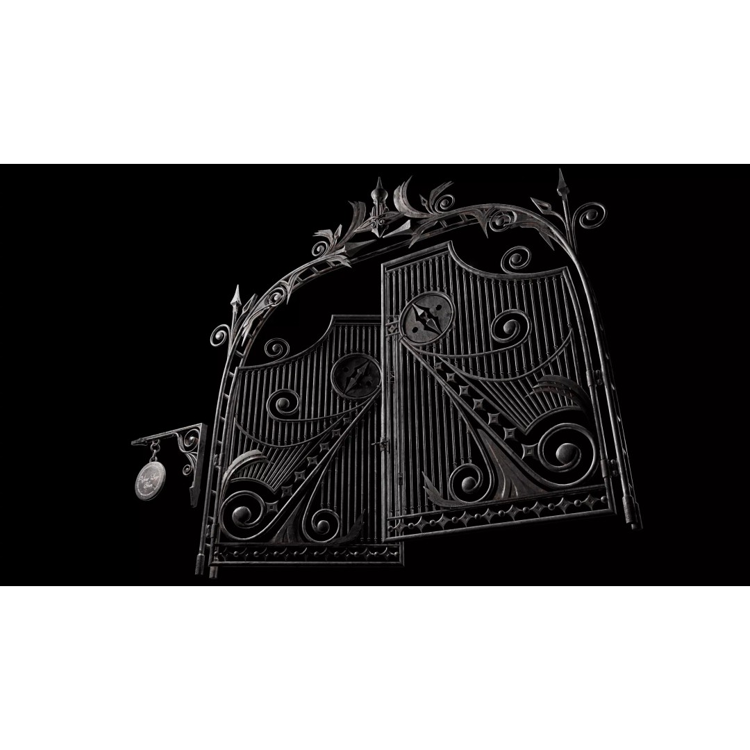 Gate and Portal 3D Model – Low Poly Game Asset, PBR Textures - View 2