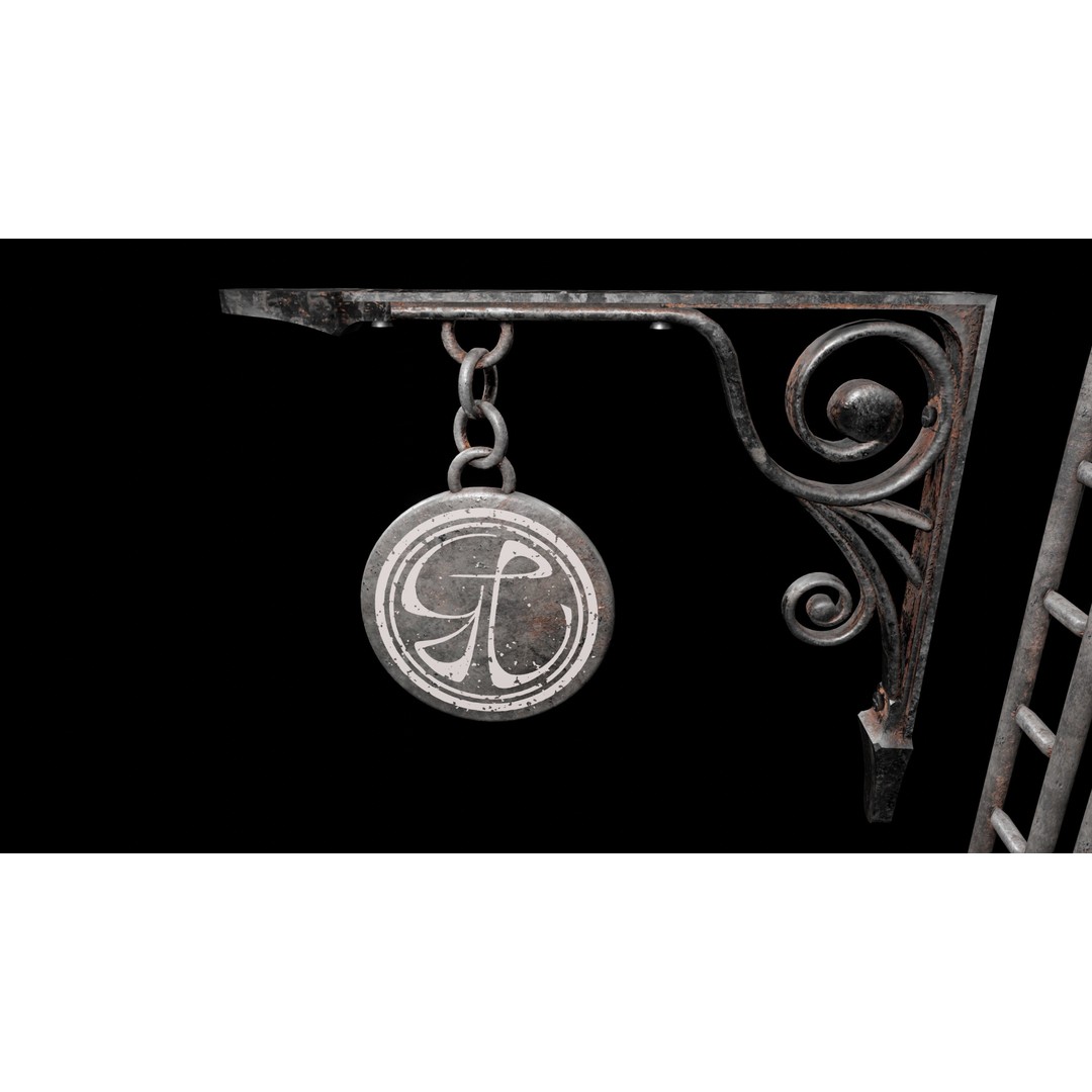 Gate and Portal 3D Model – Low Poly Game Asset, PBR Textures - View 7