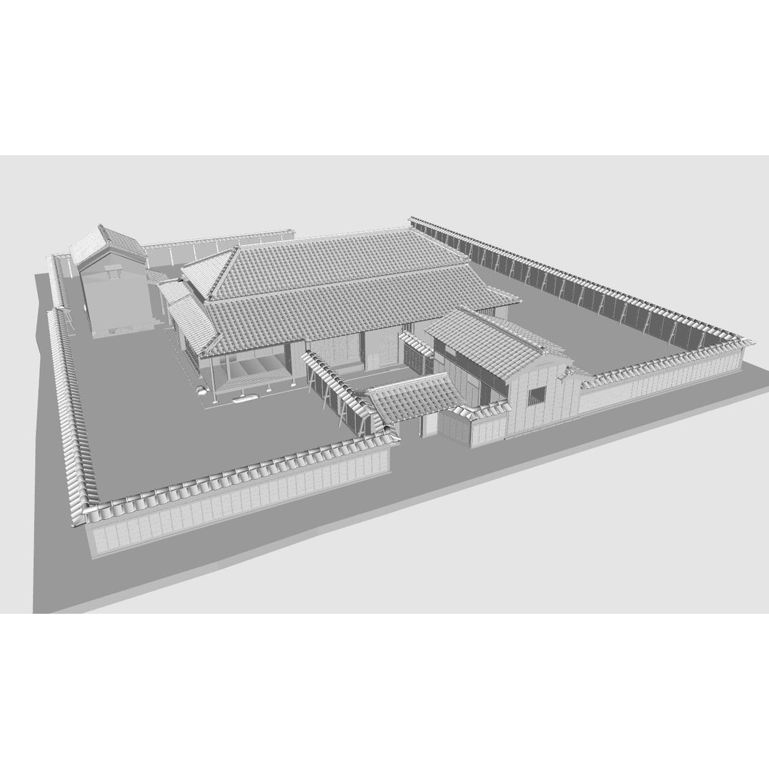 Koizumi Yakumo House 3D Model – Historic Japanese Architecture, FBX