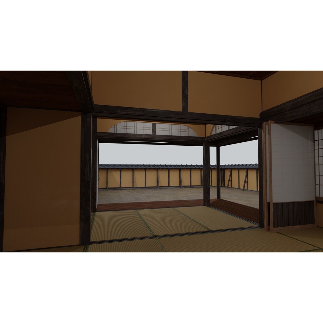 Koizumi Yakumo House 3D Model – Historic Japanese Architecture, FBX - View 10