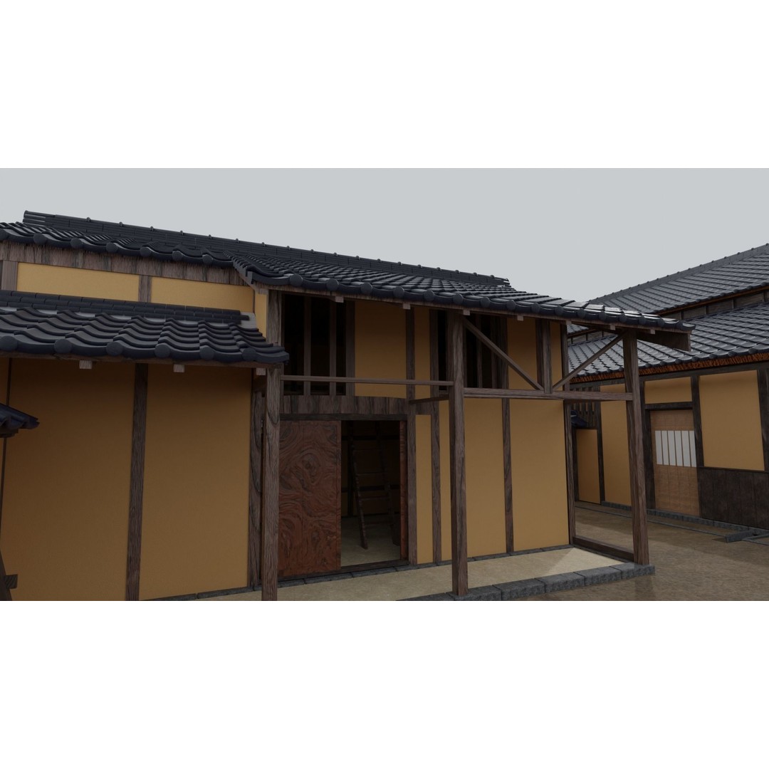 Koizumi Yakumo House 3D Model – Historic Japanese Architecture, FBX - View 17