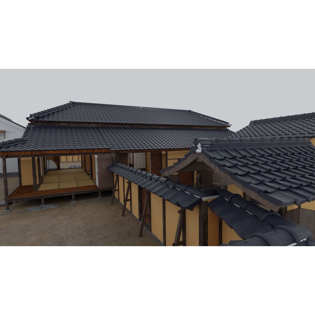 Koizumi Yakumo House 3D Model – Historic Japanese Architecture, FBX - View 19