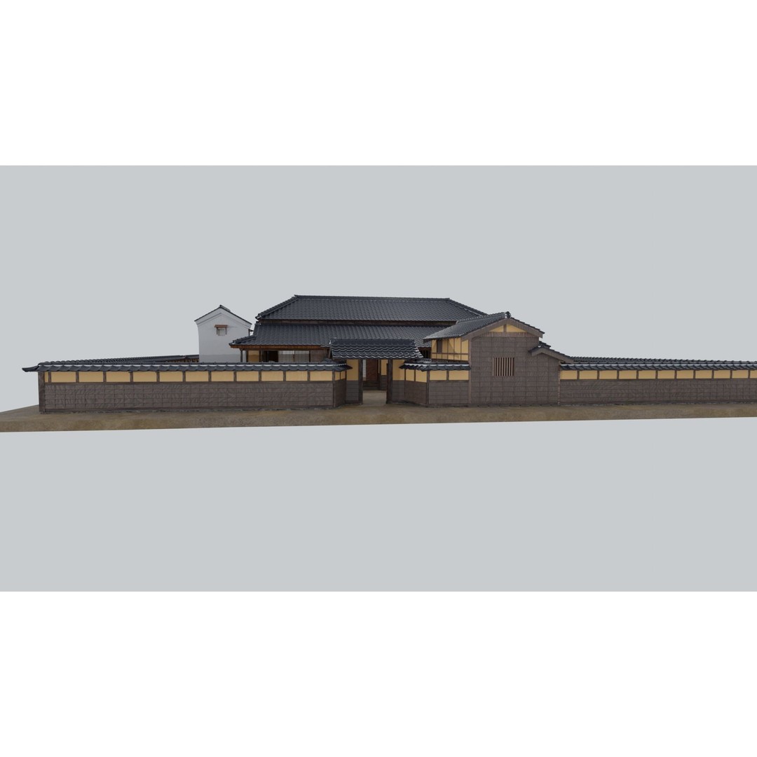 Koizumi Yakumo House 3D Model – Historic Japanese Architecture, FBX - View 4