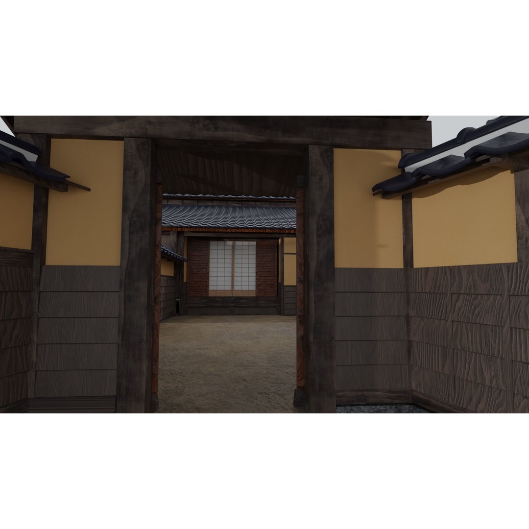 Koizumi Yakumo House 3D Model – Historic Japanese Architecture, FBX - View 5