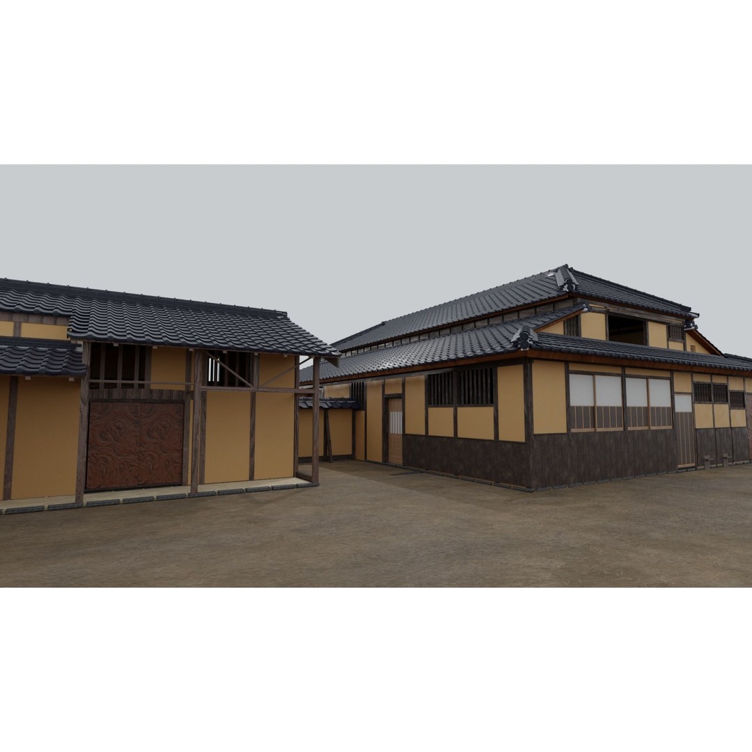 Koizumi Yakumo House 3D Model – Historic Japanese Architecture, FBX - View 9