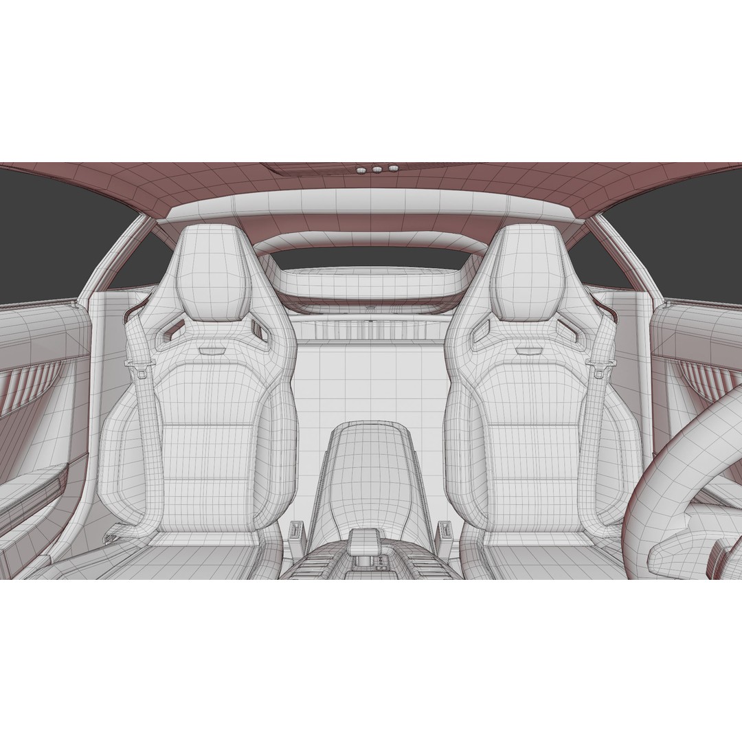 Mercedes Benz AMG GT 2020 3D Model – High Poly Game Asset, Blender, FBX