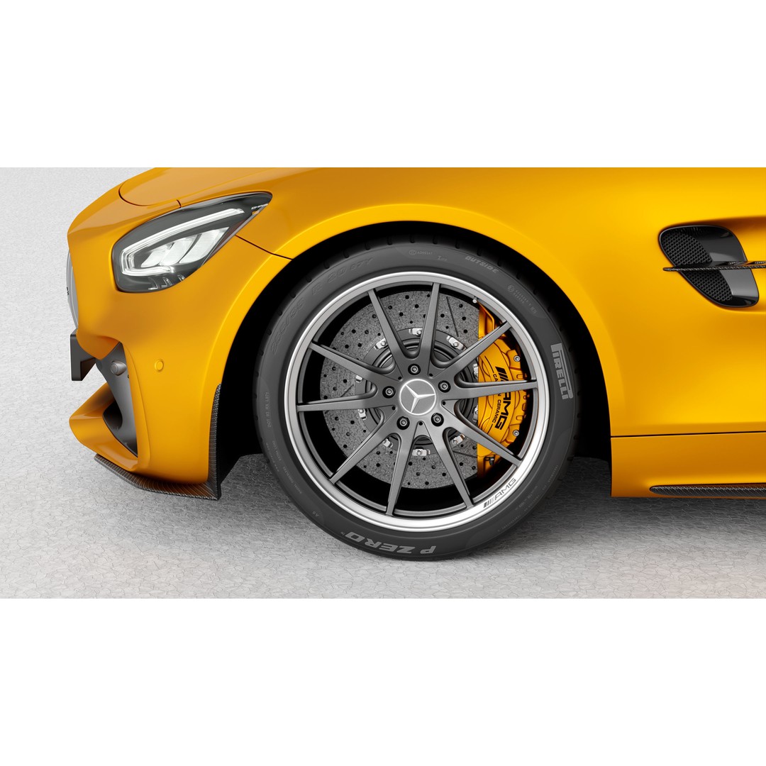 Mercedes Benz AMG GT 2020 3D Model – High Poly Game Asset, Blender, FBX - View 10