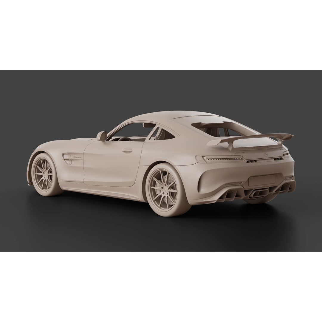 Mercedes Benz AMG GT 2020 3D Model – High Poly Game Asset, Blender, FBX - View 17