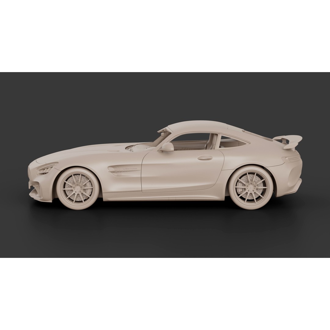 Mercedes Benz AMG GT 2020 3D Model – High Poly Game Asset, Blender, FBX - View 18