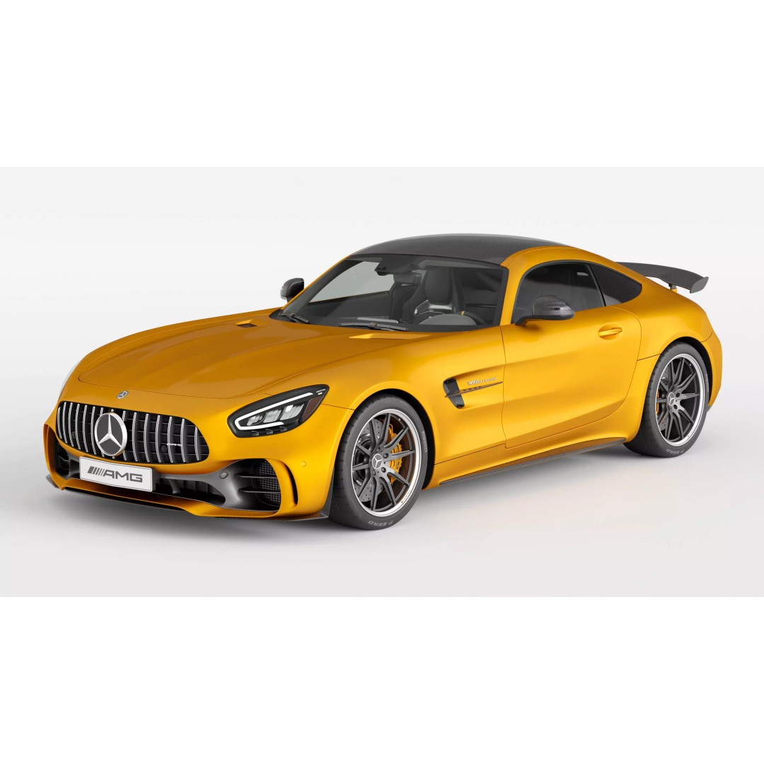 Mercedes Benz AMG GT 2020 3D Model – High Poly Game Asset, Blender, FBX - View 2