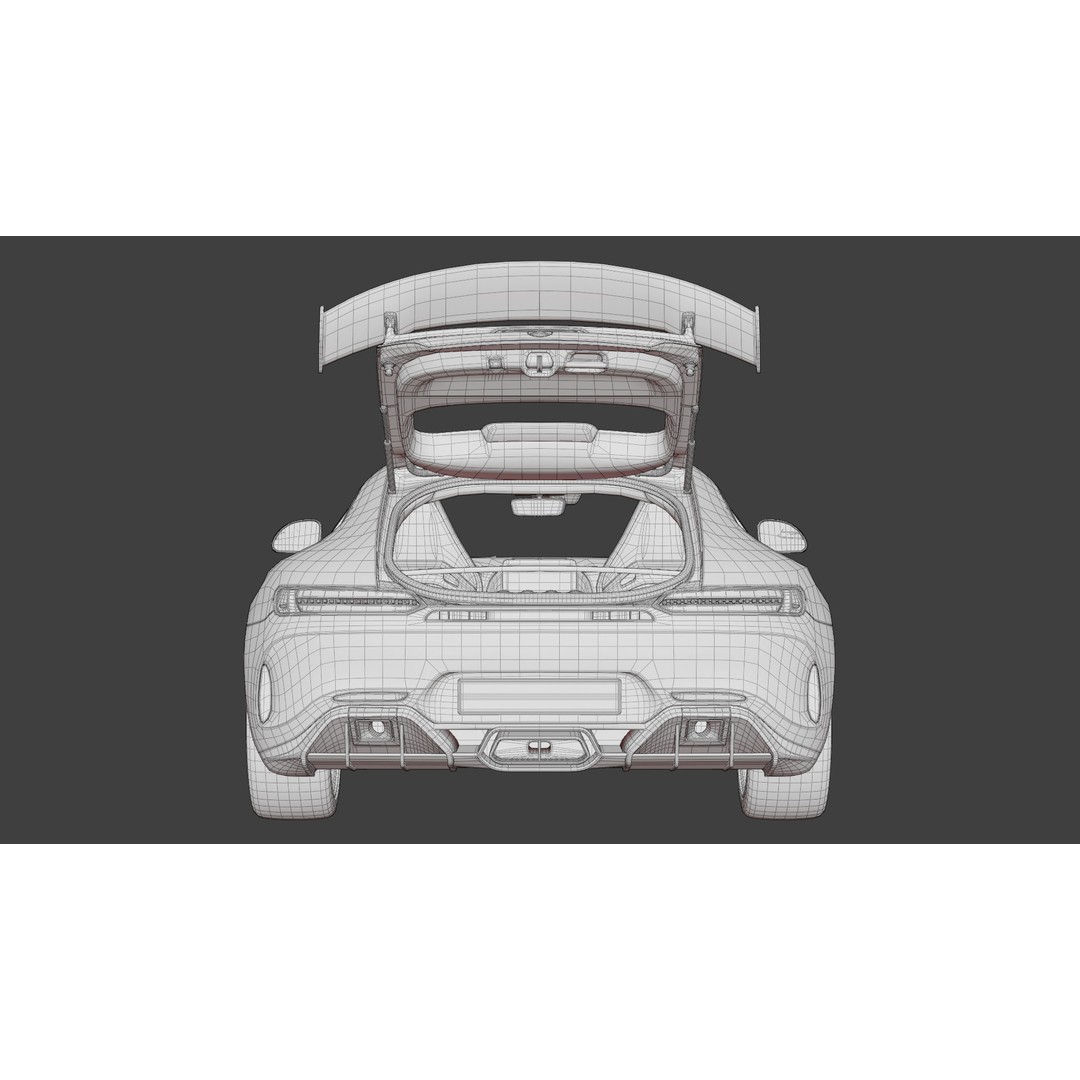 Mercedes Benz AMG GT 2020 3D Model – High Poly Game Asset, Blender, FBX - View 24