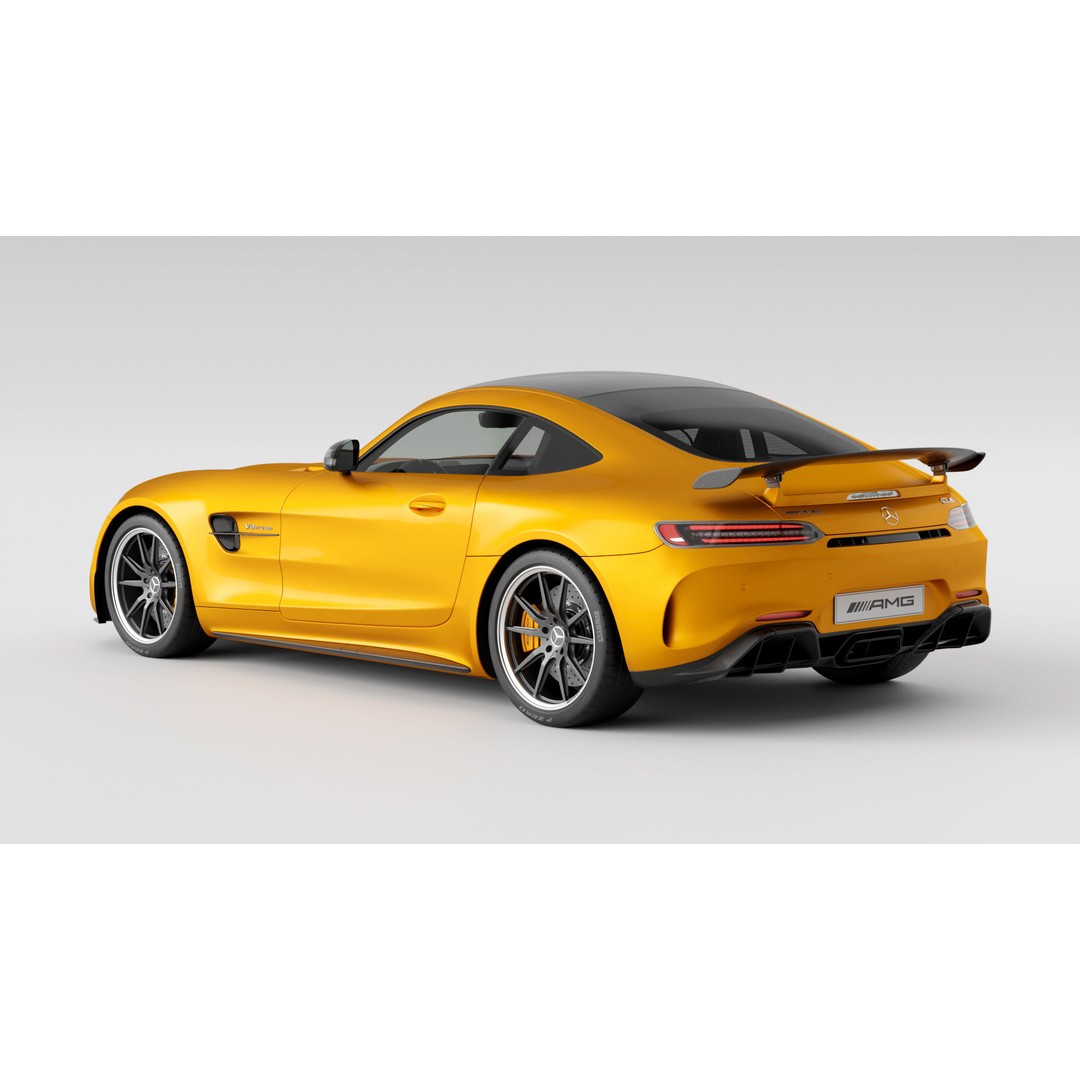 Mercedes Benz AMG GT 2020 3D Model – High Poly Game Asset, Blender, FBX - View 3