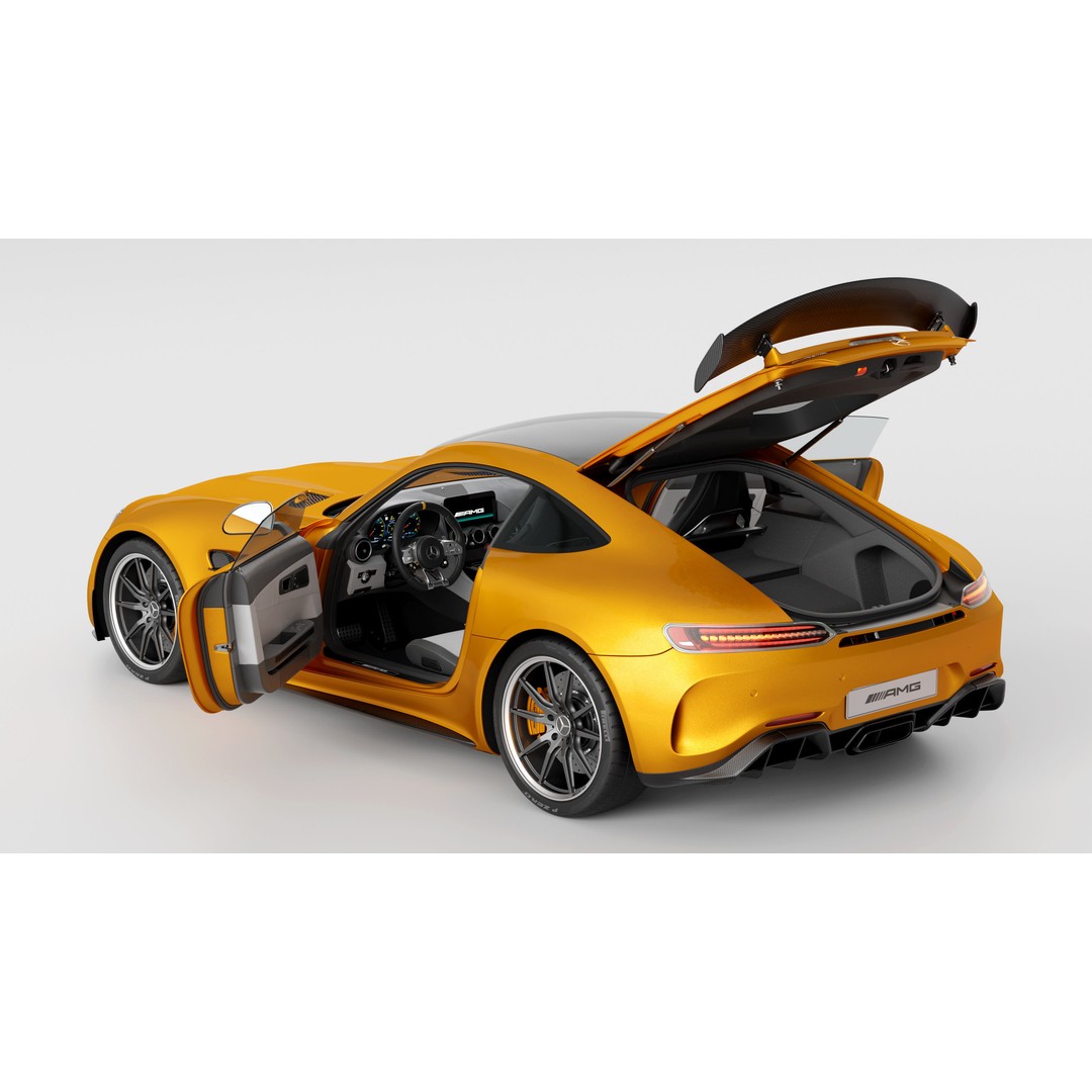 Mercedes Benz AMG GT 2020 3D Model – High Poly Game Asset, Blender, FBX - View 4