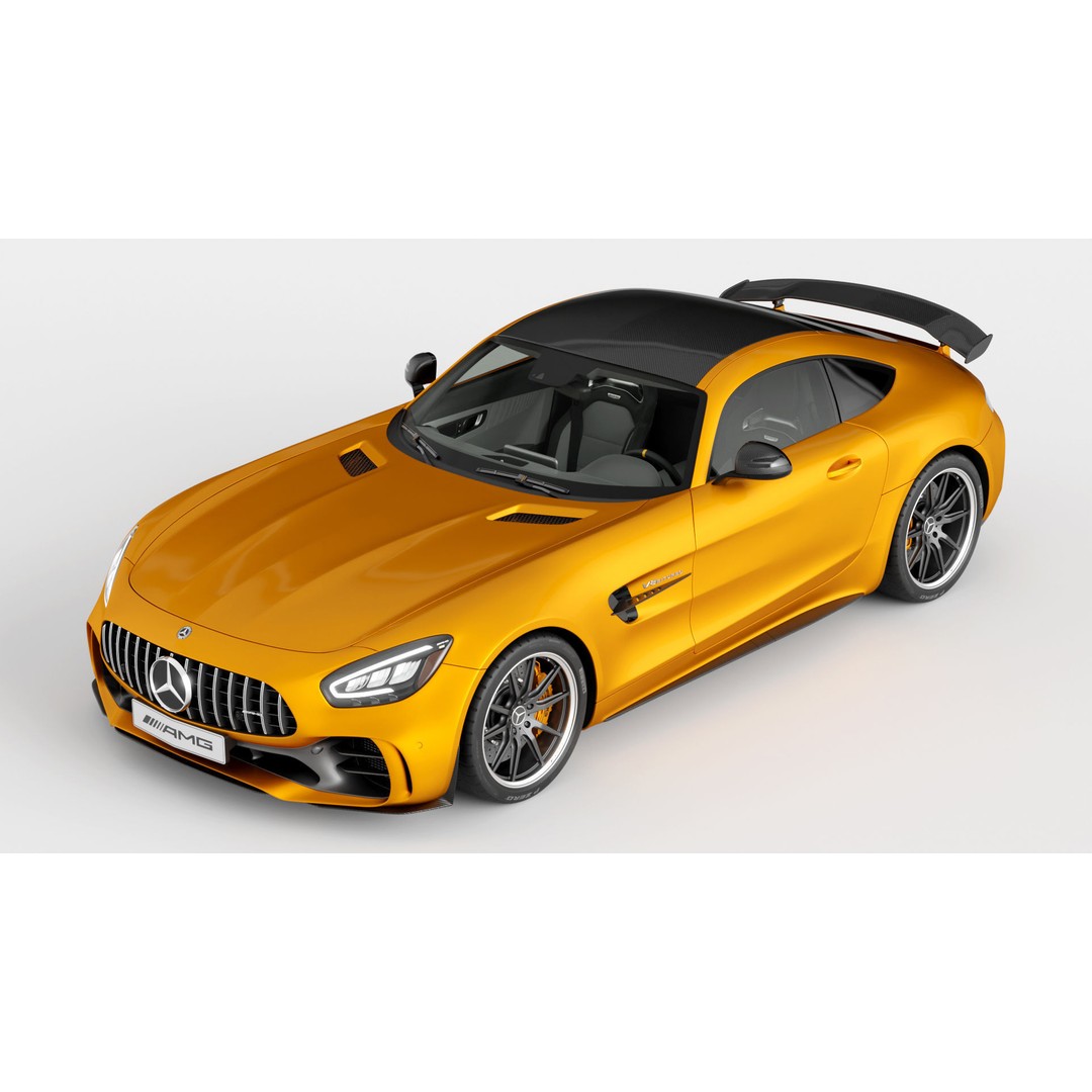 Mercedes Benz AMG GT 2020 3D Model – High Poly Game Asset, Blender, FBX - View 5