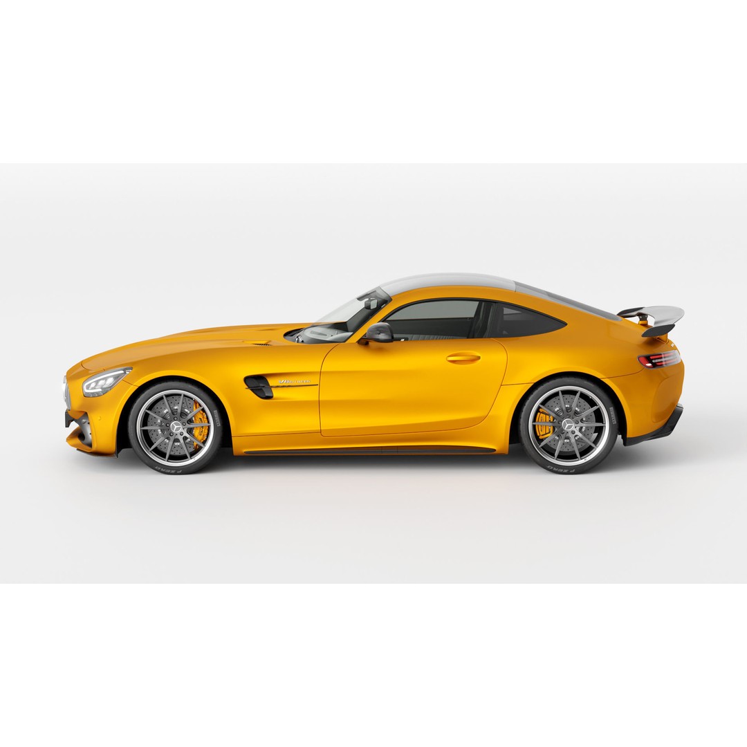 Mercedes Benz AMG GT 2020 3D Model – High Poly Game Asset, Blender, FBX - View 6