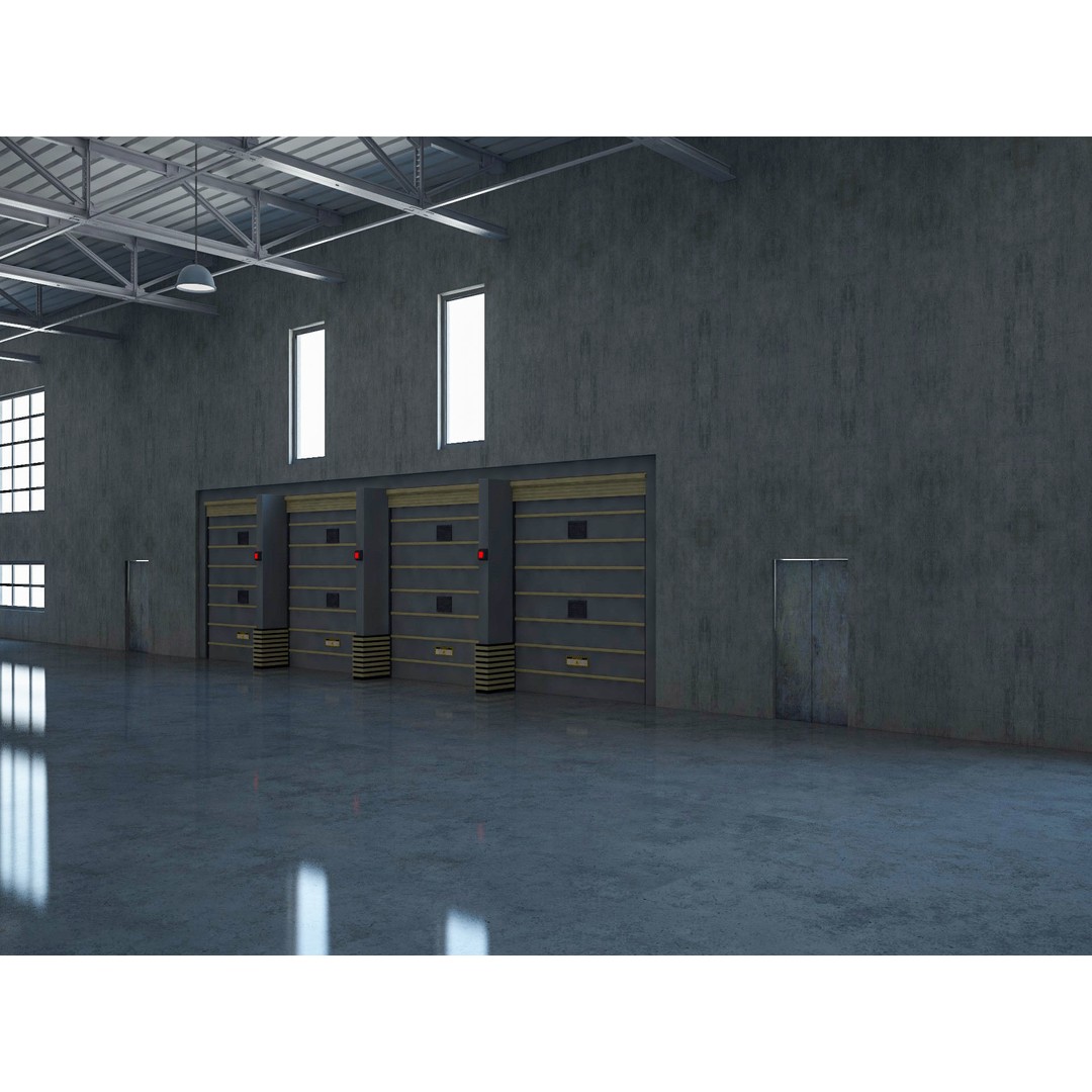 Exhibition Hall 3D Model – Realistic Industrial Structure, Cinema4D R19 - View 9