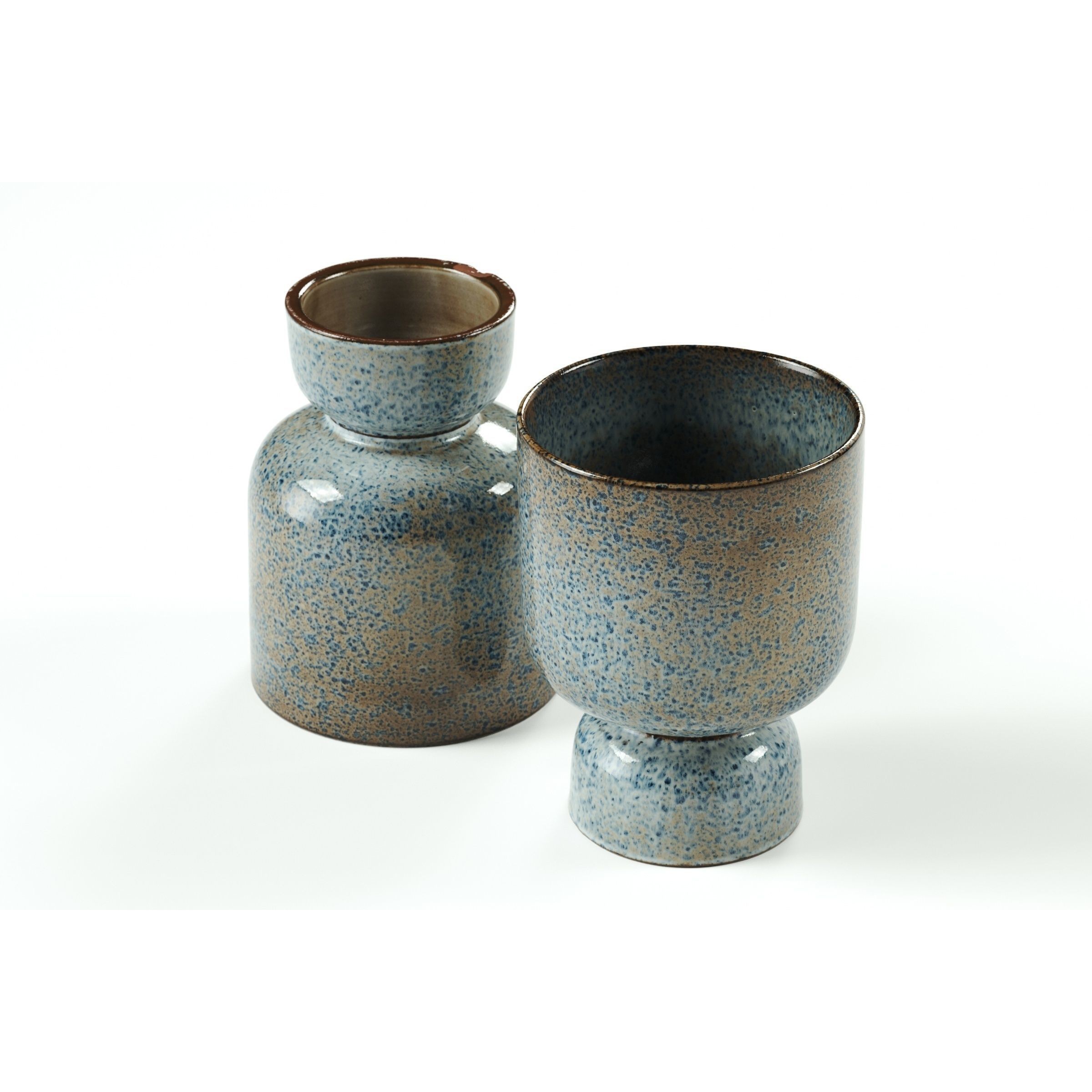 Madam Stoltz - Ceramic Plant Pot Blue Rost L Size 3D Model