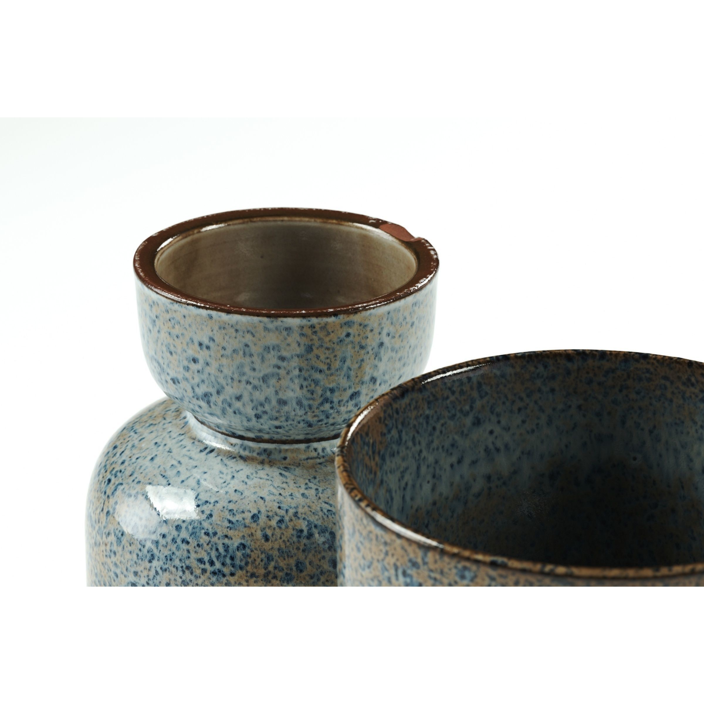 Madam Stoltz - Ceramic Plant Pot Blue Rost L Size 3D Model - View 4