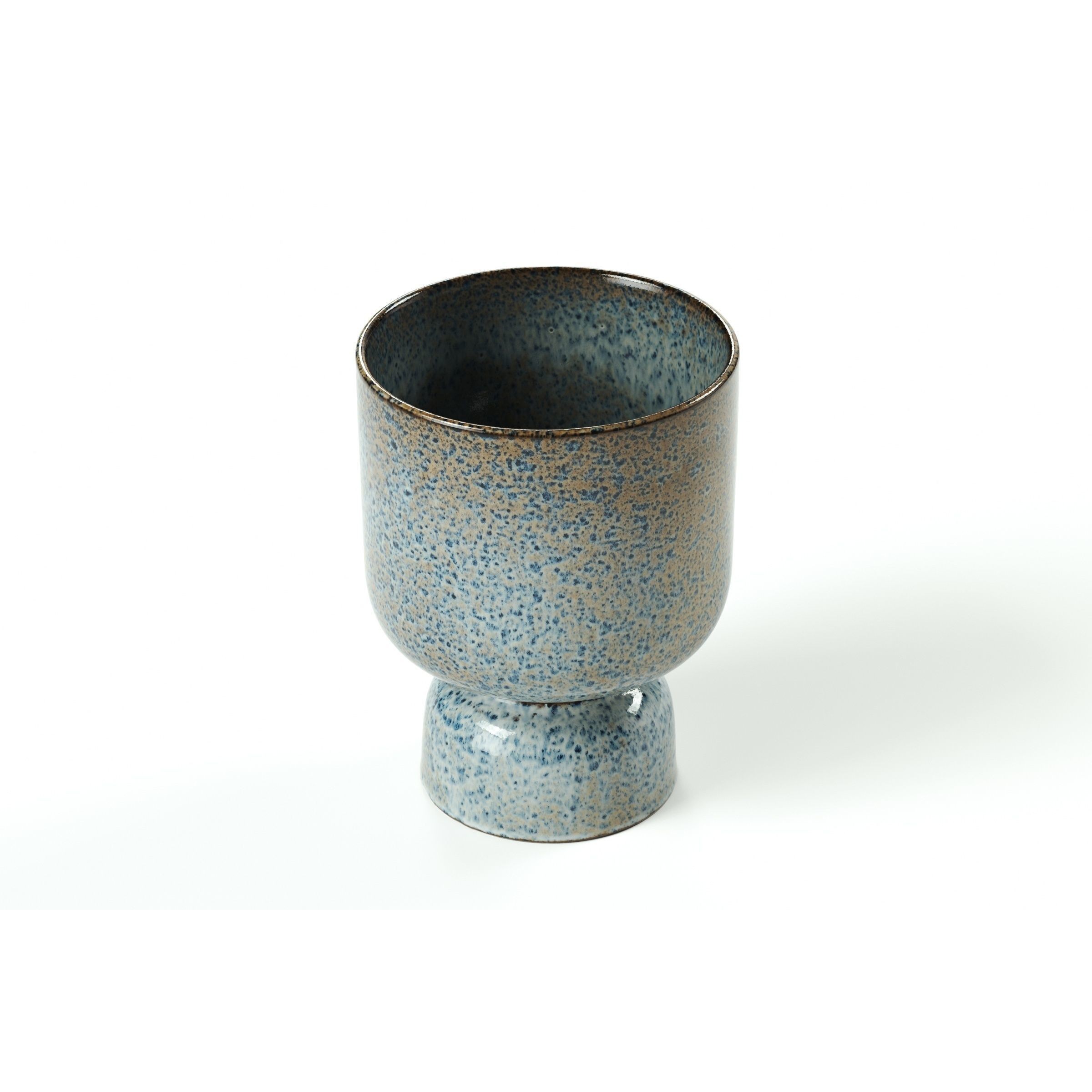Madam Stoltz - Ceramic Plant Pot Blue Rost L Size 3D Model - View 6