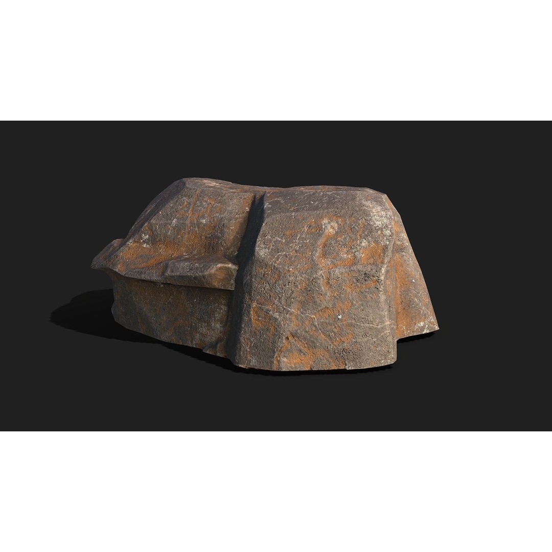 Mountain Rocks 3D Model – Low Poly PBR Pack for Games, FBX & OBJ - View 15