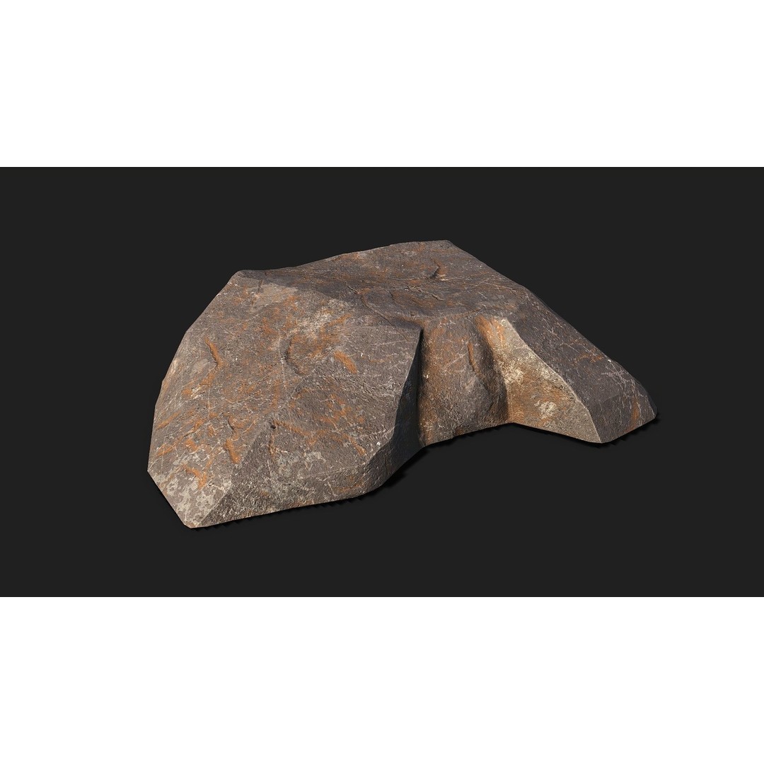 Mountain Rocks 3D Model – Low Poly PBR Pack for Games, FBX & OBJ - View 17