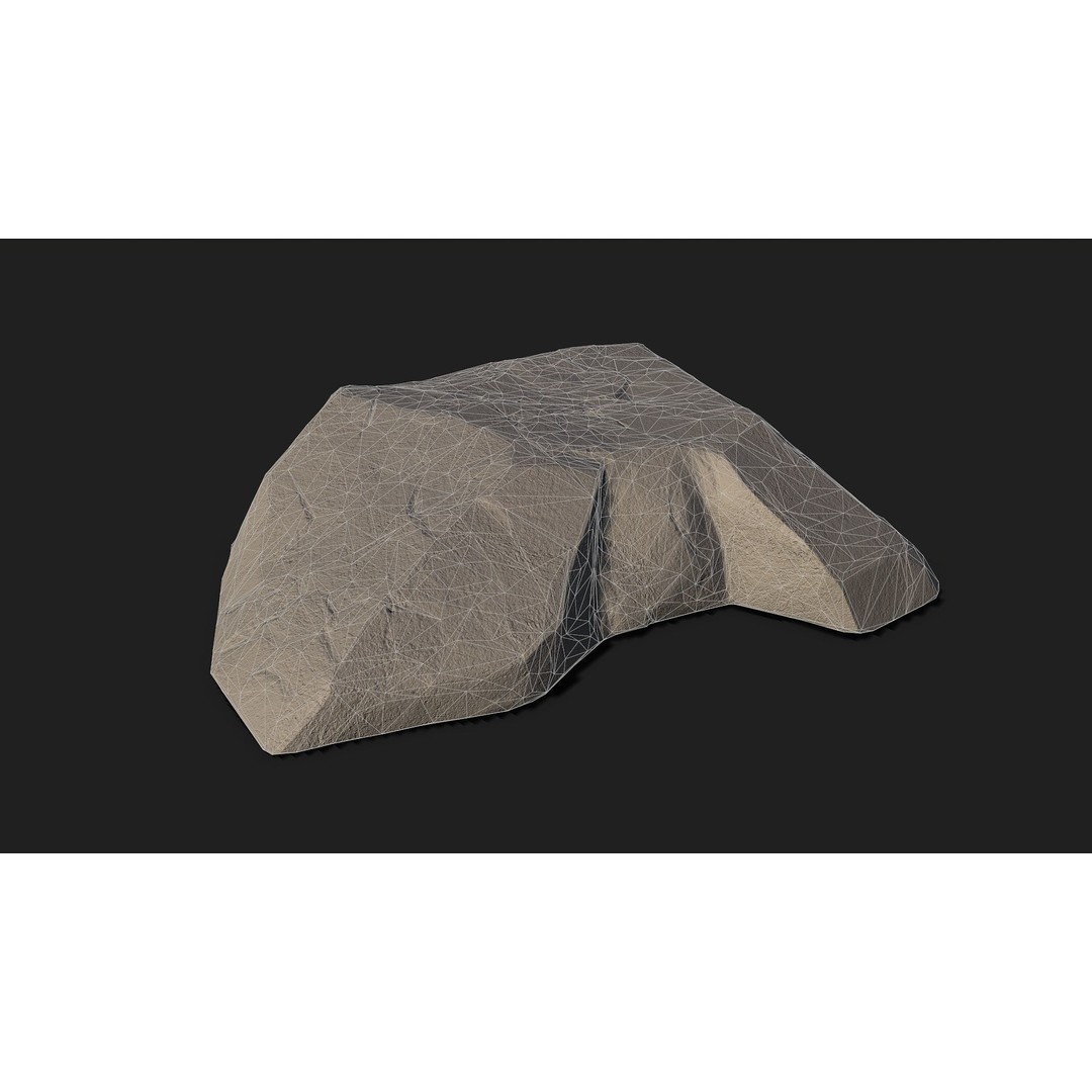 Mountain Rocks 3D Model – Low Poly PBR Pack for Games, FBX & OBJ - View 18