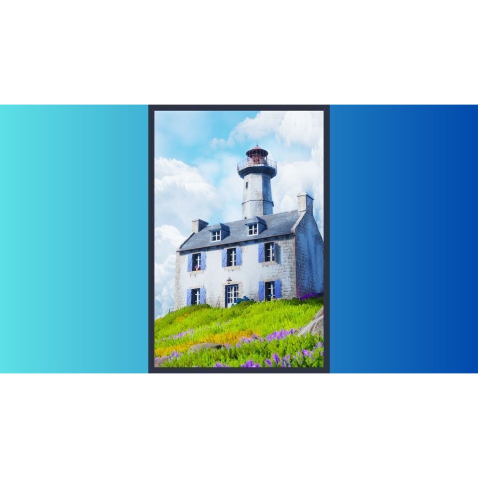 House On A Hill 3D Model – Low Poly Game Asset, FBX, PBR - View 13