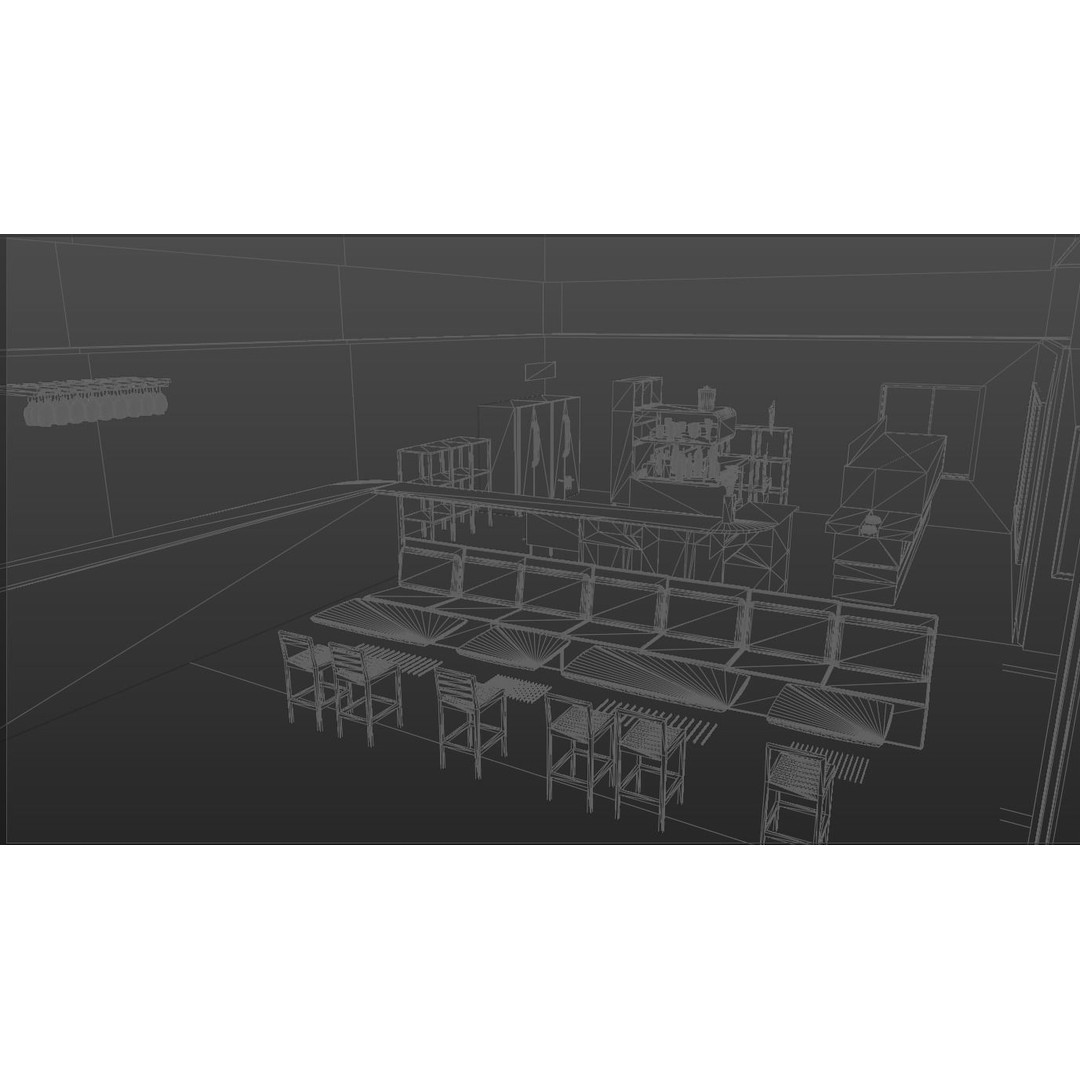 IN-N-OUT Restaurant 3D Model – High Detail Low Poly Exterior, Blender, FBX - View 12