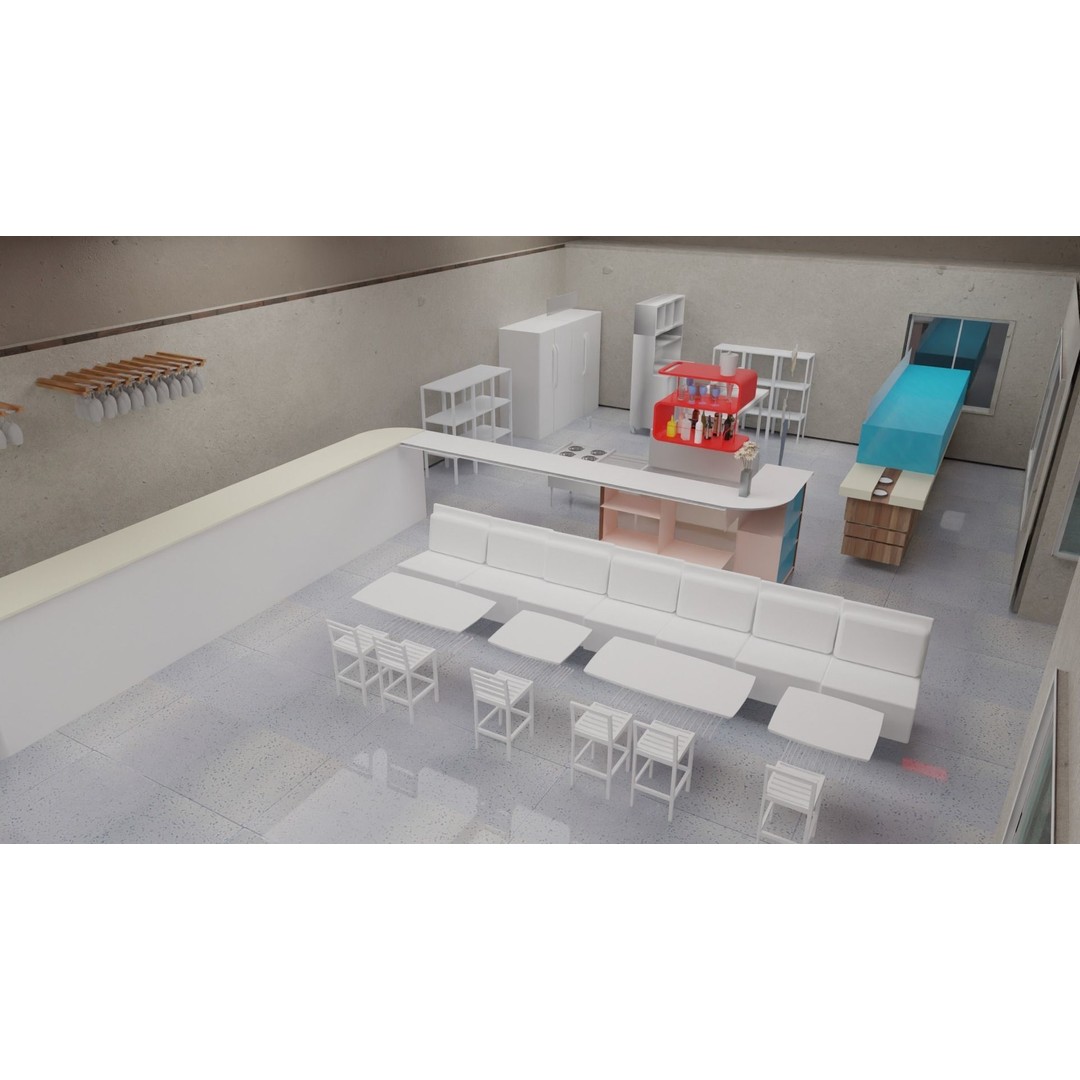 IN-N-OUT Restaurant 3D Model – High Detail Low Poly Exterior, Blender, FBX - View 7