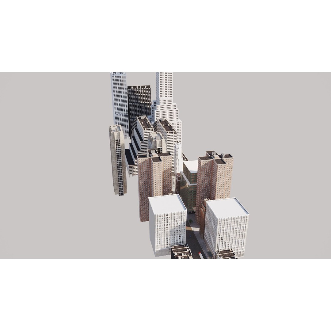 New York City Street Scene 3D Model – Realistic Props for Blender, FBX, OBJ - View 19