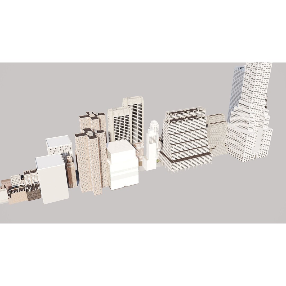 New York City Street Scene 3D Model – Realistic Props for Blender, FBX, OBJ - View 28