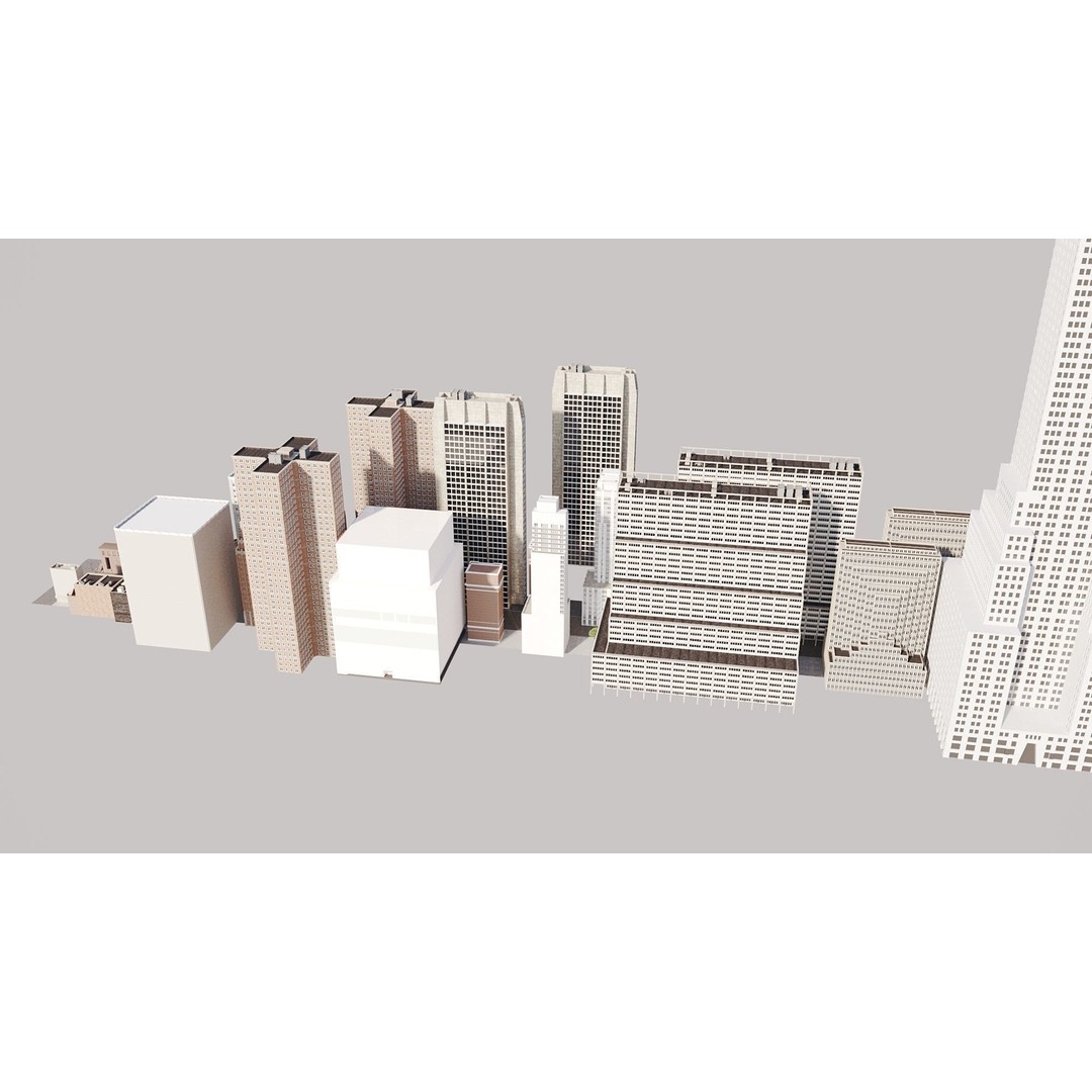 New York City Street Scene 3D Model – Realistic Props for Blender, FBX, OBJ - View 29
