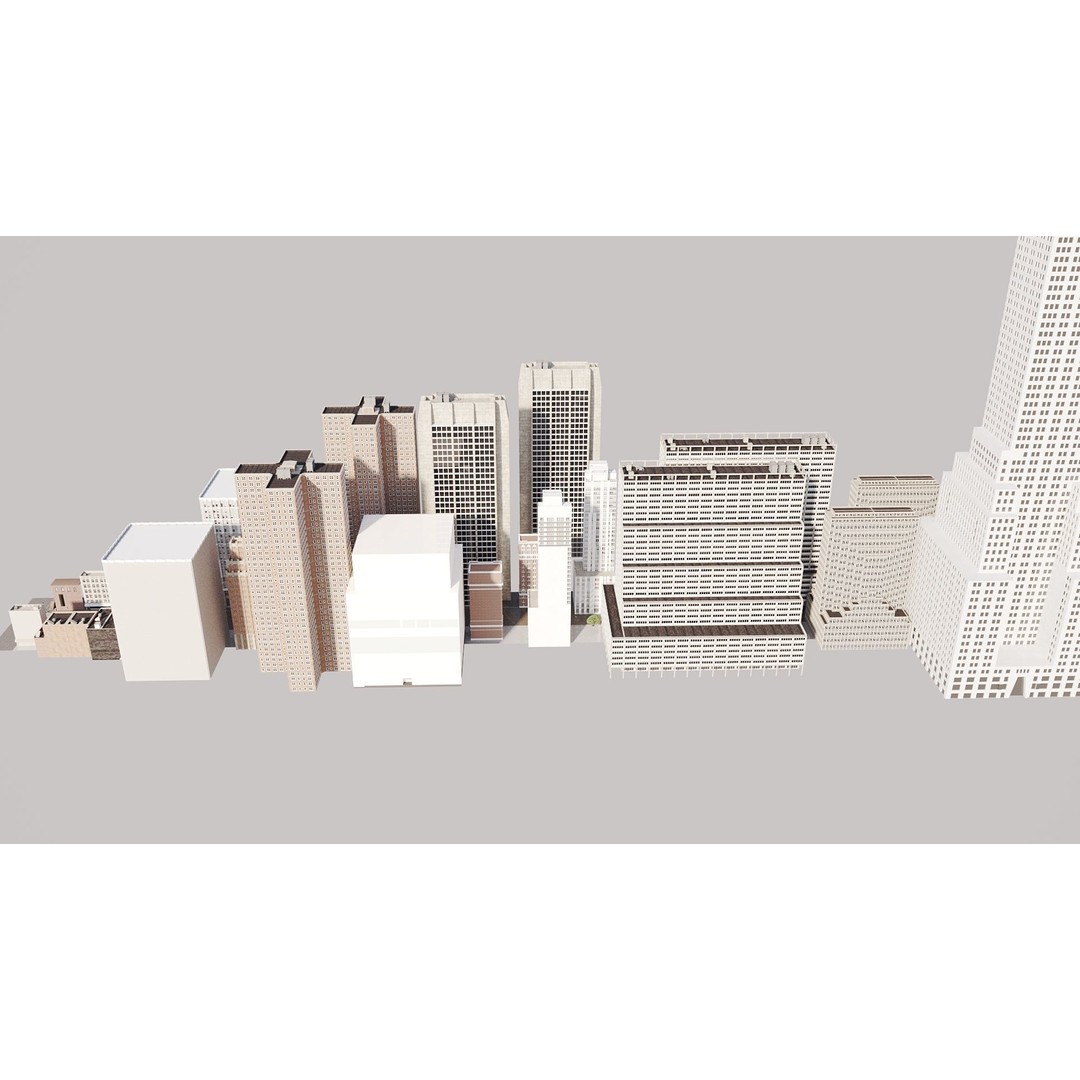 New York City Street Scene 3D Model – Realistic Props for Blender, FBX, OBJ - View 30