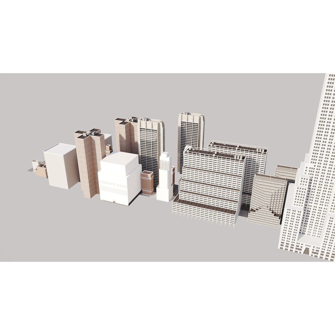 New York City Street Scene 3D Model – Realistic Props for Blender, FBX, OBJ - View 31