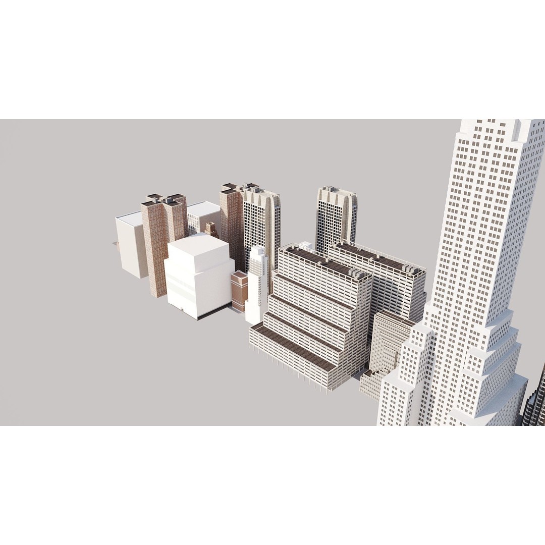 New York City Street Scene 3D Model – Realistic Props for Blender, FBX, OBJ - View 33