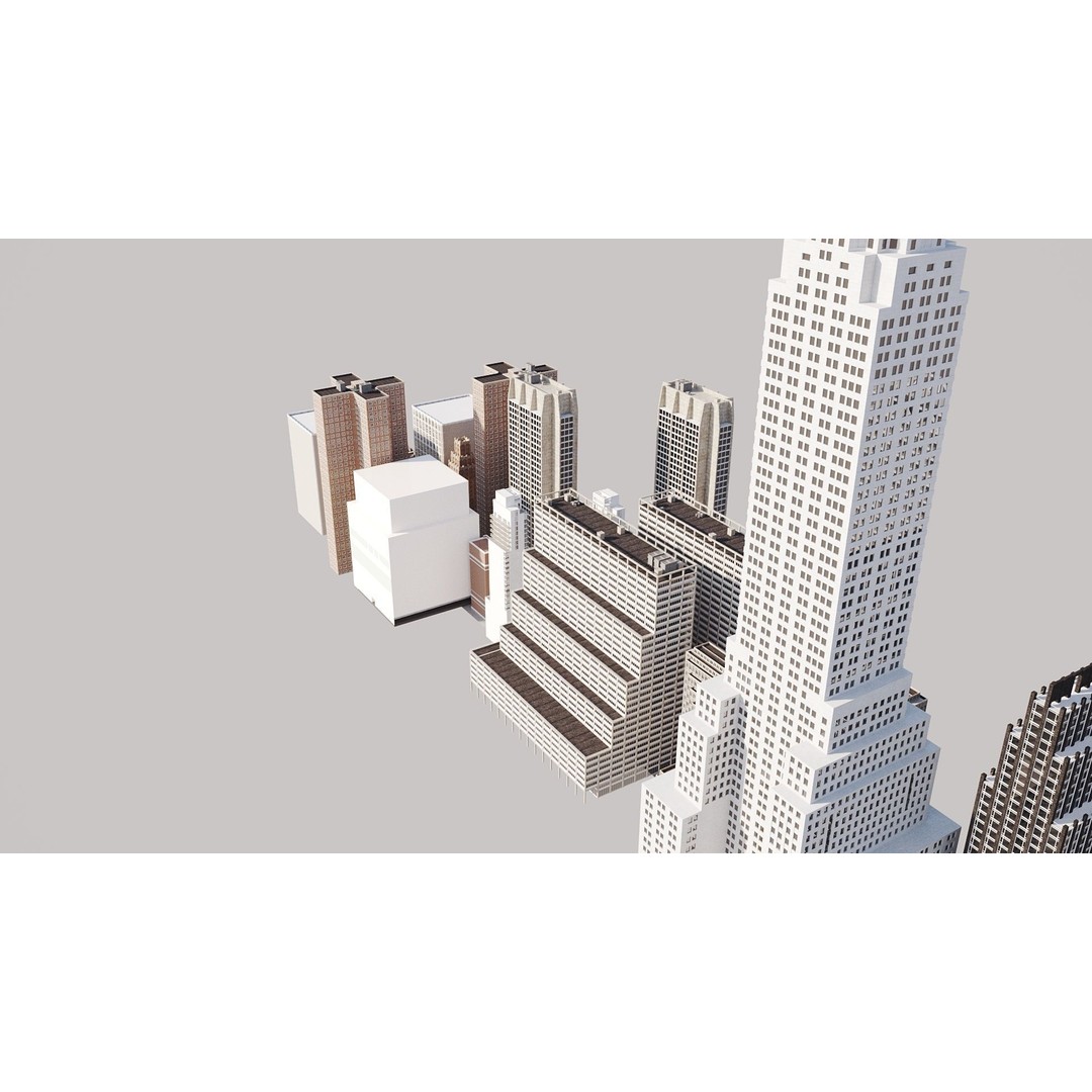 New York City Street Scene 3D Model – Realistic Props for Blender, FBX, OBJ - View 36