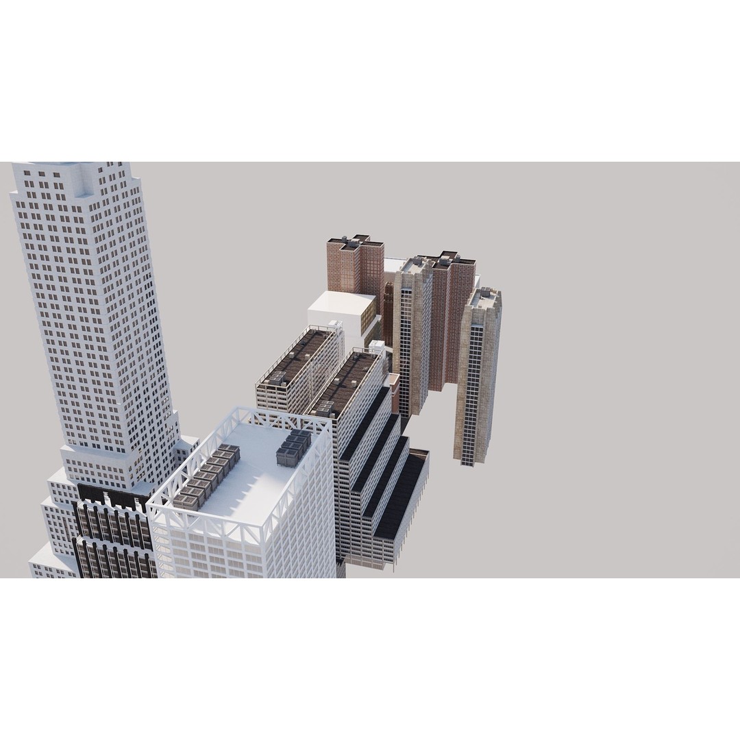 New York City Street Scene 3D Model – Realistic Props for Blender, FBX, OBJ - View 38