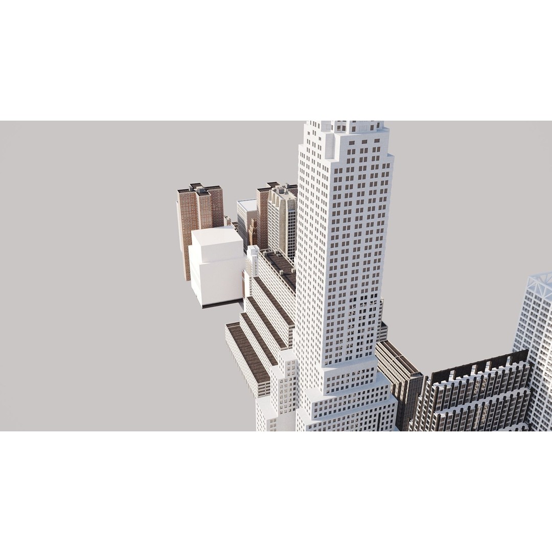 New York City Street Scene 3D Model – Realistic Props for Blender, FBX, OBJ - View 40