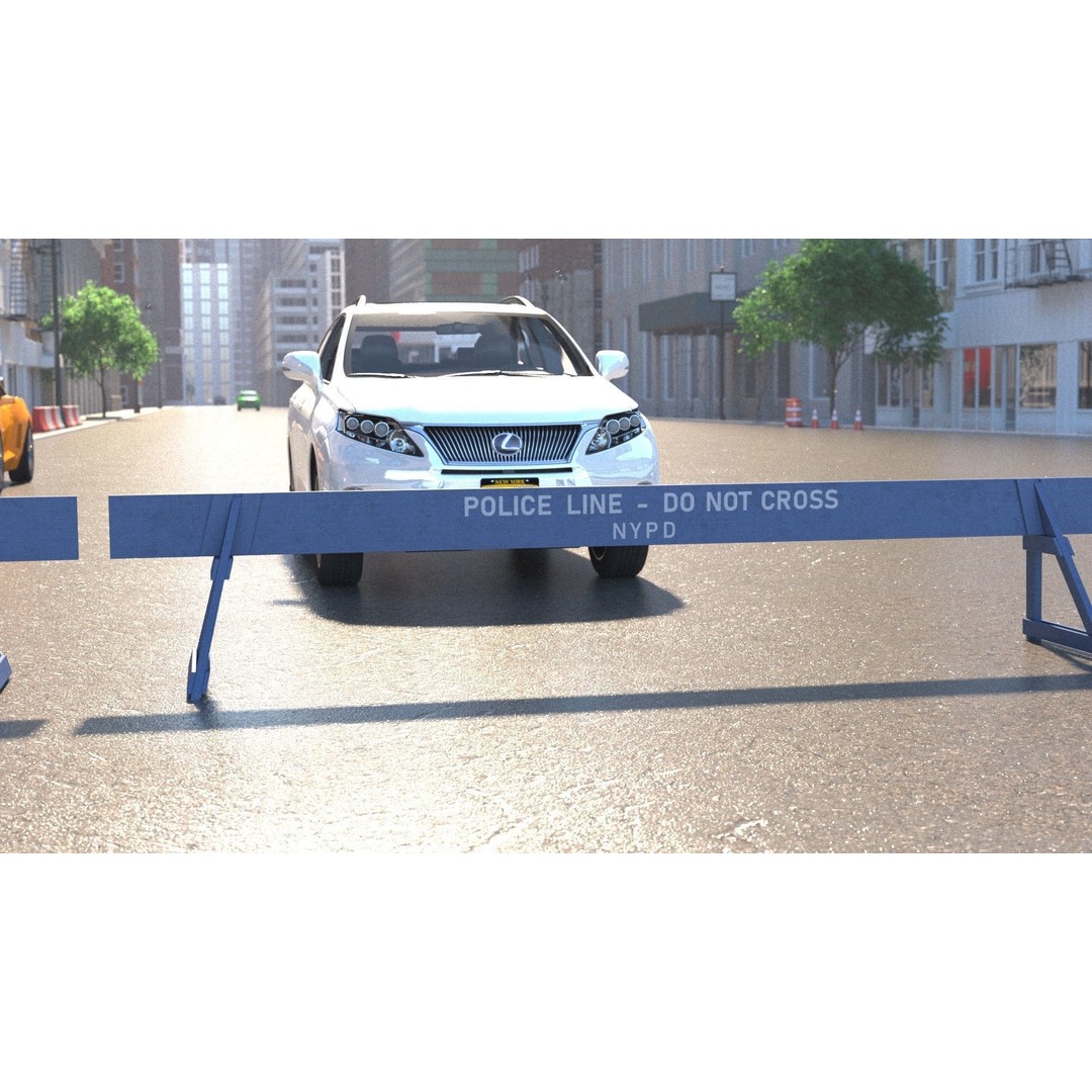 New York City Street Scene 3D Model – Realistic Props for Blender, FBX, OBJ - View 9