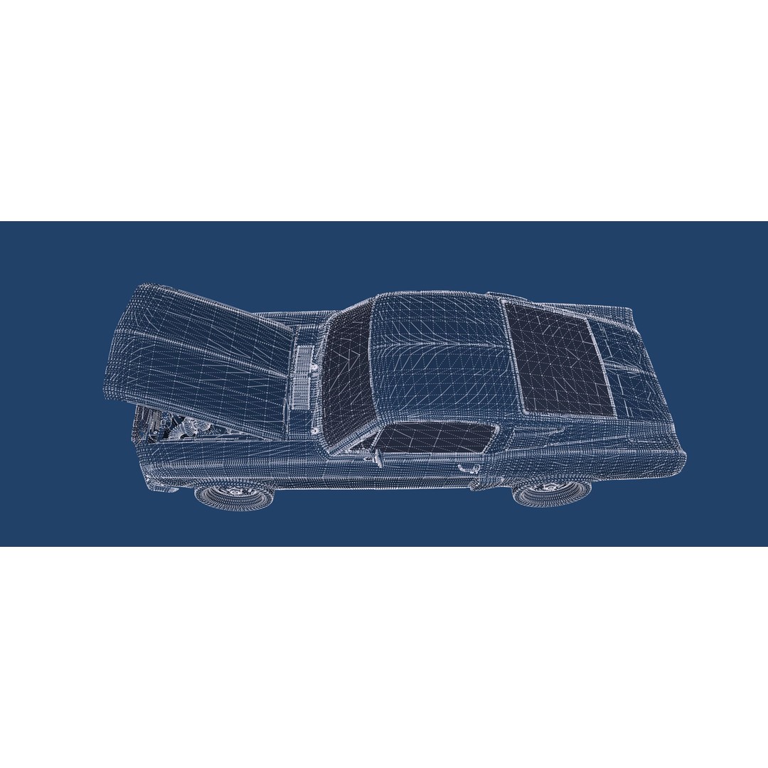 1960s Ford Mustang 3D Model – Detailed Antique Car Asset, Lumion Ready