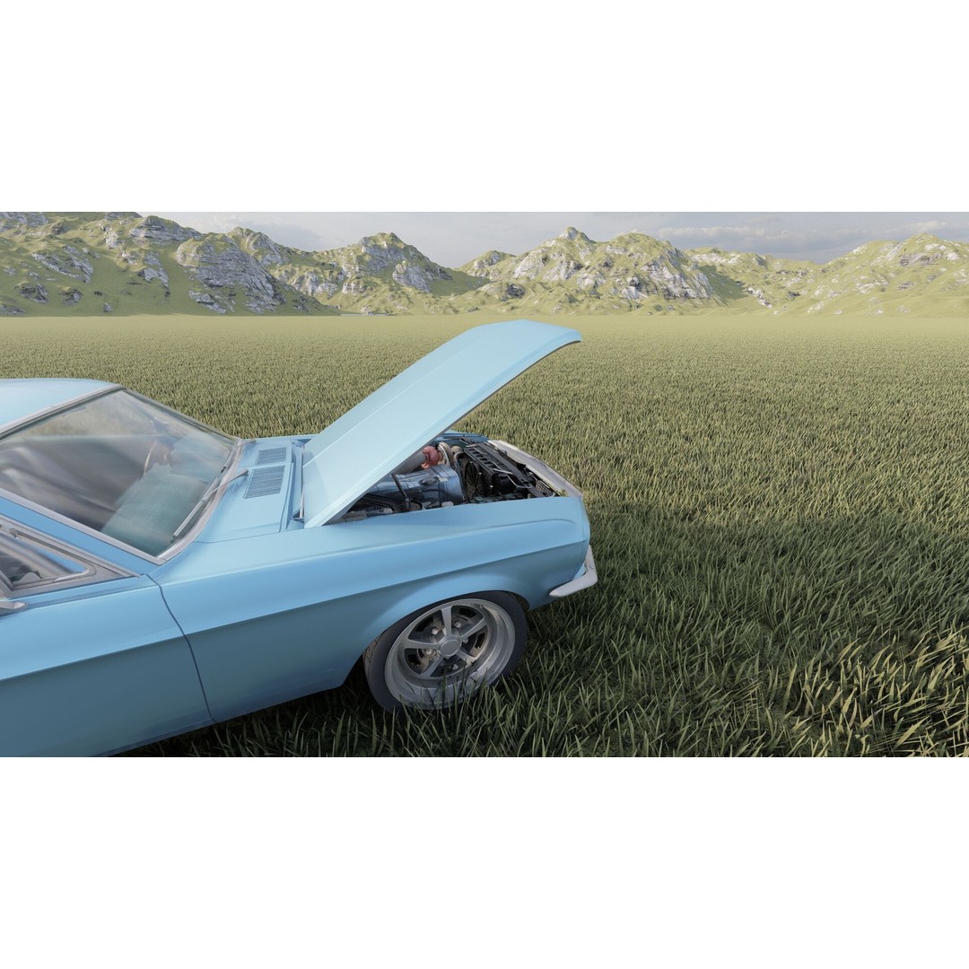 1960s Ford Mustang 3D Model – Detailed Antique Car Asset, Lumion Ready - View 14