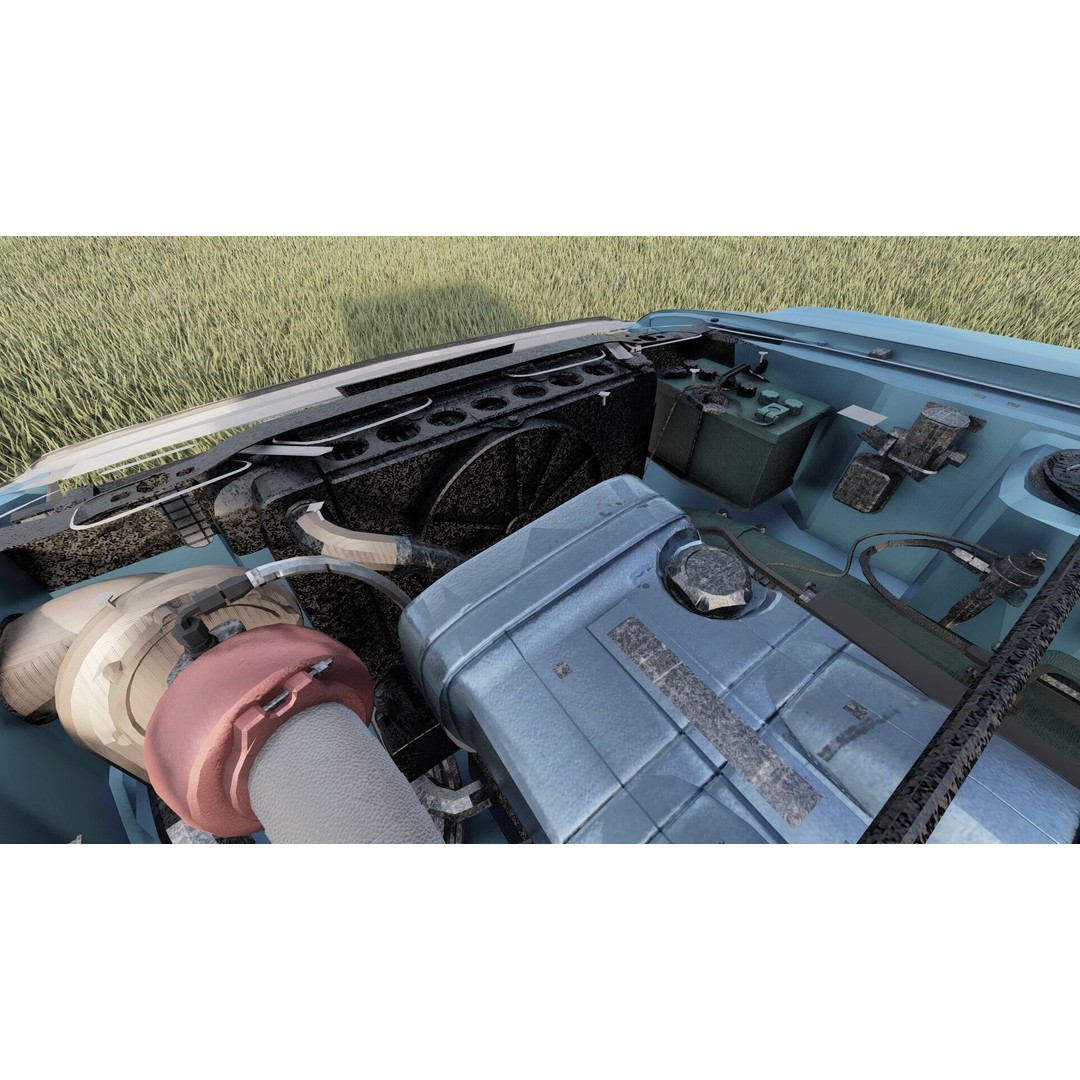 1960s Ford Mustang 3D Model – Detailed Antique Car Asset, Lumion Ready - View 19