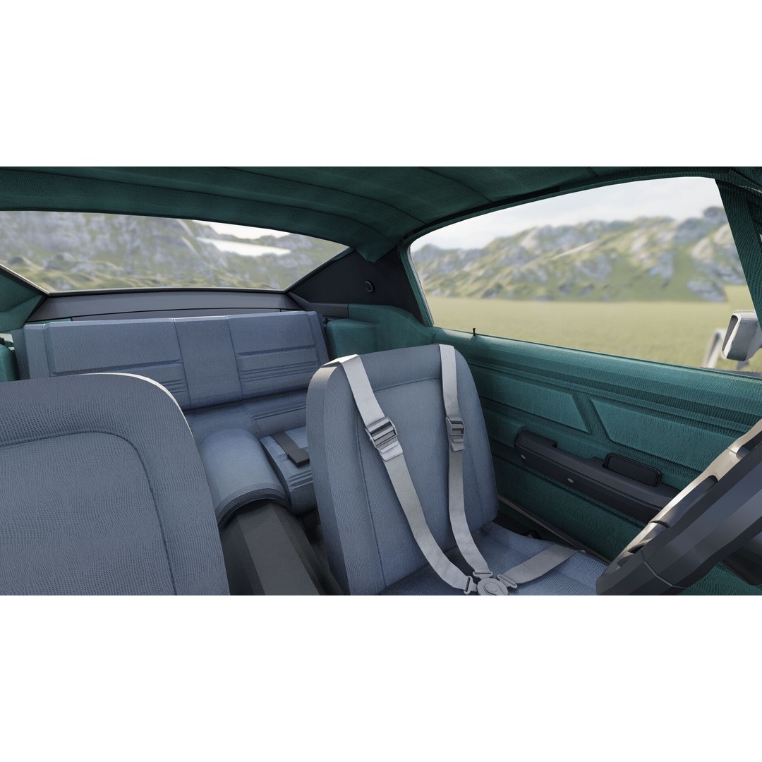 1960s Ford Mustang 3D Model – Detailed Antique Car Asset, Lumion Ready - View 22