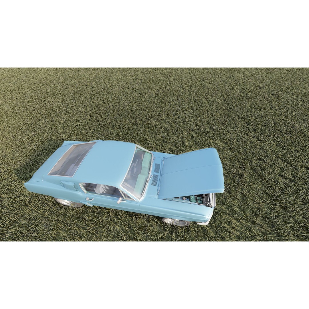 1960s Ford Mustang 3D Model – Detailed Antique Car Asset, Lumion Ready - View 27
