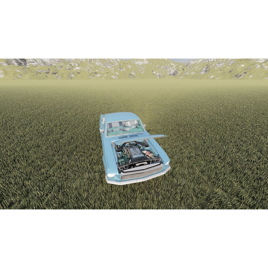 1960s Ford Mustang 3D Model – Detailed Antique Car Asset, Lumion Ready - View 28